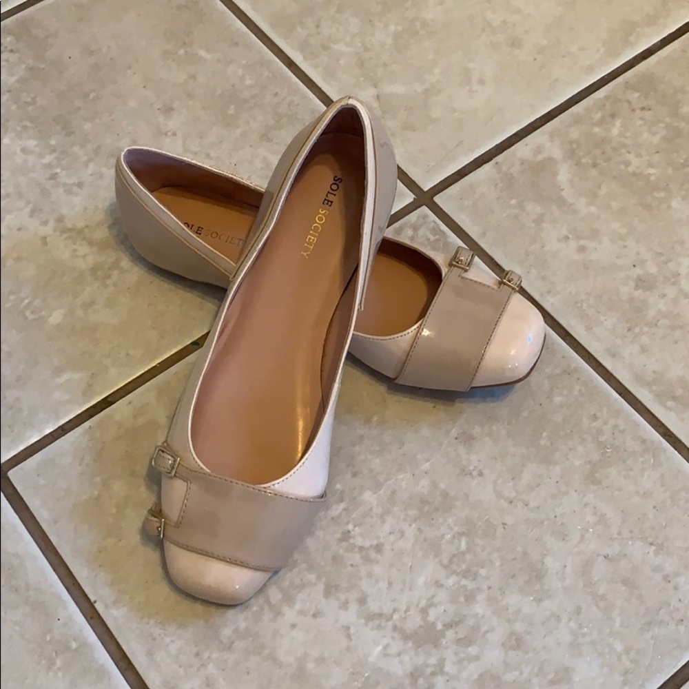 Sole Society Nude Flats - New!